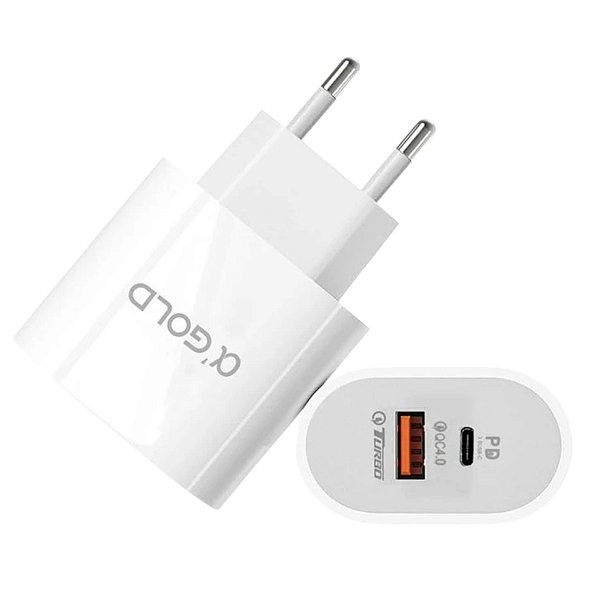 ADAPTADOR FONTE 40W TURBO USB-C SEM CABO A GOLD