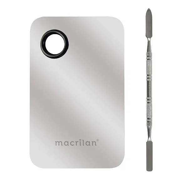 KIT MACRILAN PLACA E ESPÁTULA INOX AC-03