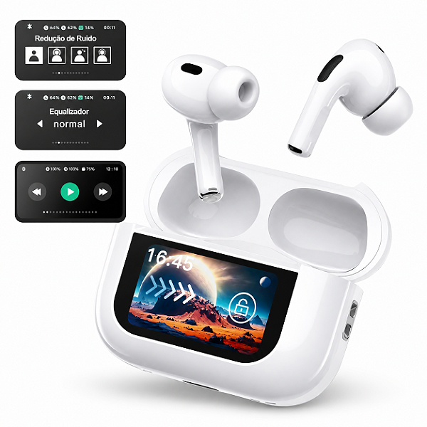 FONE BLUETOOTH A GOLD TOUCH SCREEN 5.4 SEM RUÍDO PREMIUM