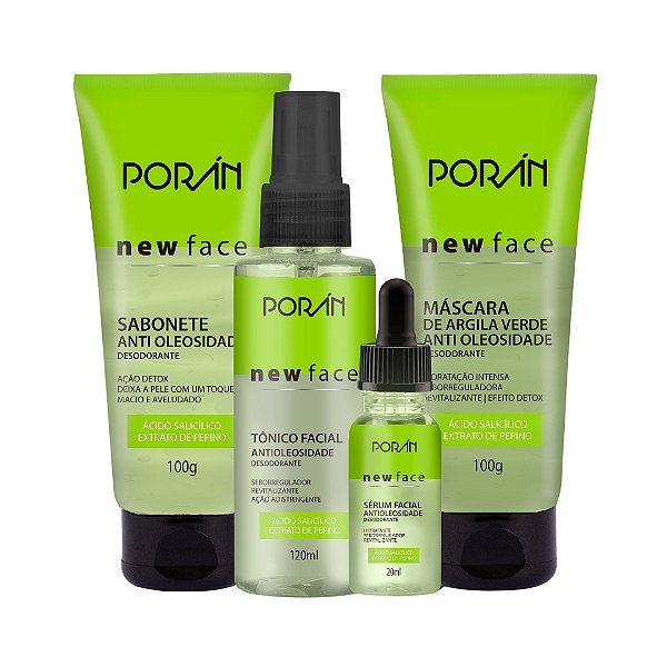 Tratamento Para Pele Anti Oleosidade New Face PORAN,