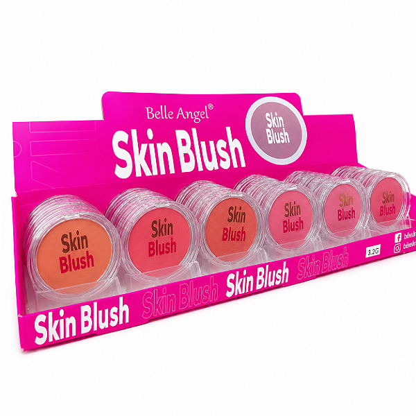 BOX SKIN BLUSH COMPACTO BELLE ANGEL 24 UNID.