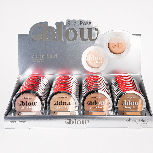 BOX PÓ COMPACTO OH MY BLUR BLOW RUBY ROSE 36 UNID.