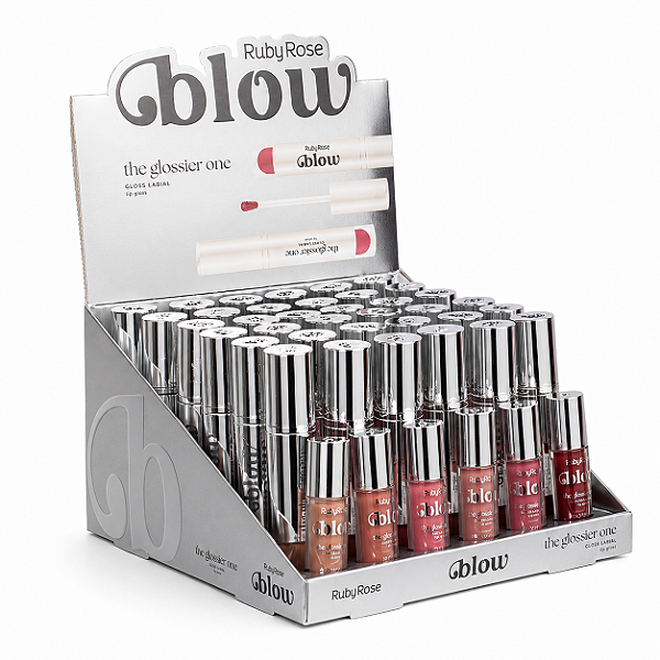 BOX GLOSS LABIAL THE GLOSSIER ONE BLOW RUBY ROSE 36 UNID.