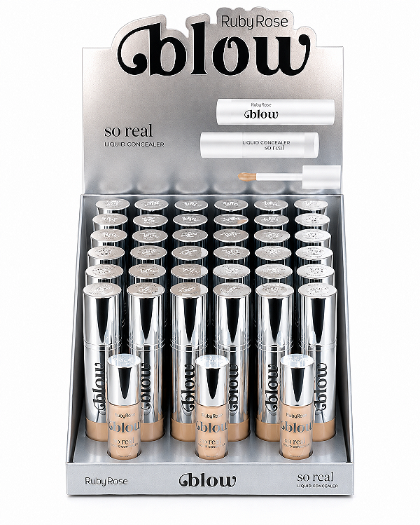 BOX CORRETIVO LÍQUIDO SO REAL LINHA BLOW RUBY ROSE G2 - 36 UNID.