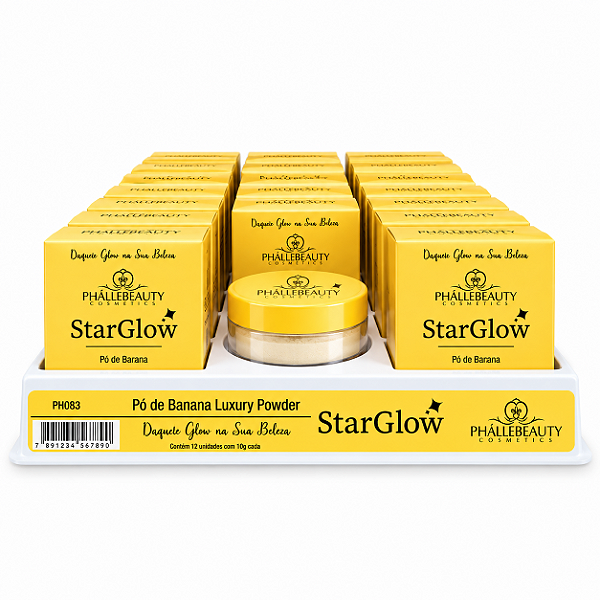 BOX PÓ BANANA STAR GLOW PHÁLLEBEAUTY 22 UNID.