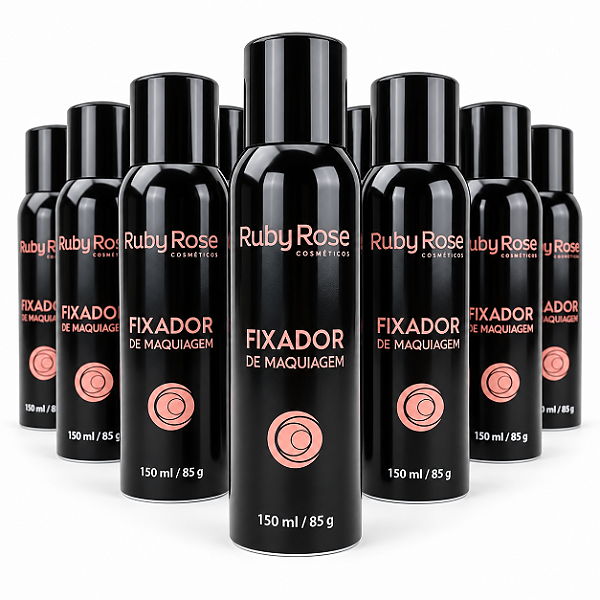 BOX FIXADOR DE MAQUIAGEM RUBY ROSE AEROSOL 150 ML - 48 UNID.