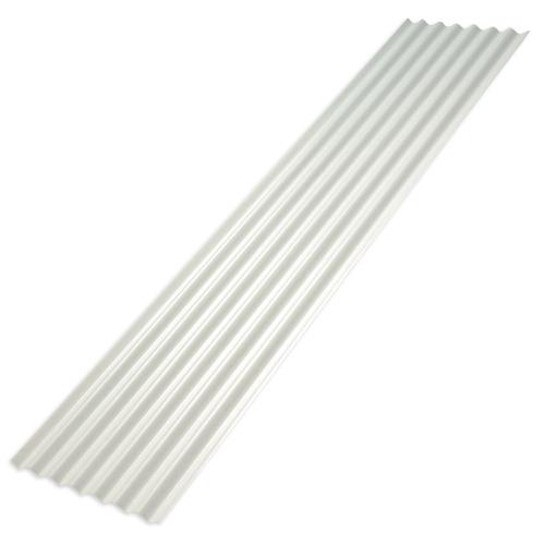 TELHA TRANSLÚCIDA FIBRA DE VIDRO ONDA ALTA - 2,44x1,10x1mm LEITOSA - AFORT