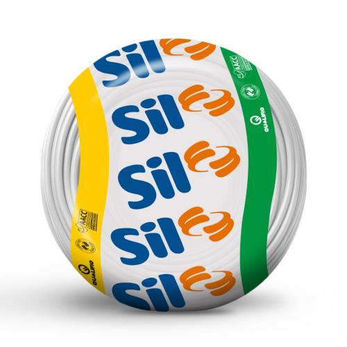 FIO - CABINHO PARALELO - 2x 4,00mm - 100m - BRANCO - SIL