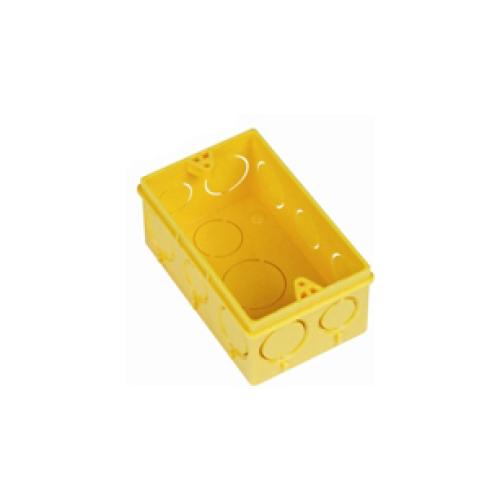 CAIXA DE LUZ ELETRODUTO - CORRUGADO -PVC - 4X2 AMARELO - AMANCO