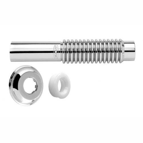 TUBO LIGAÇÃO FLEXÍVEL PVC - CROMADO - 26cm - BLUKIT