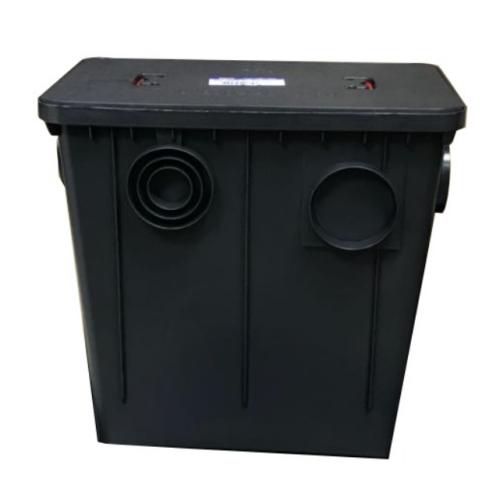 CAIXA GORDURA C/ CESTO 52 x 33 x 51CM - 52Lt PRETO - ROMA