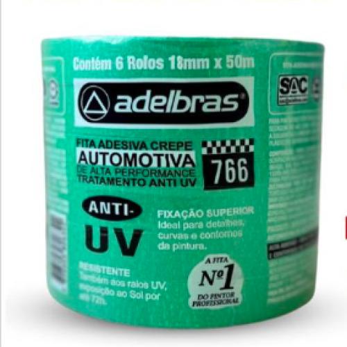 FITA CREPE PREMIUM AUTOMOTIVA - VERDE 18x50mt (und.) ADELBRAS