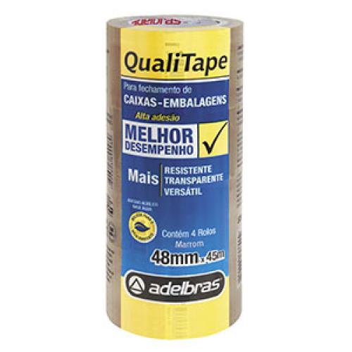 FITA EMBALAGEM 48mm X 45mt.( und.) - MARROM - ADELBRAS