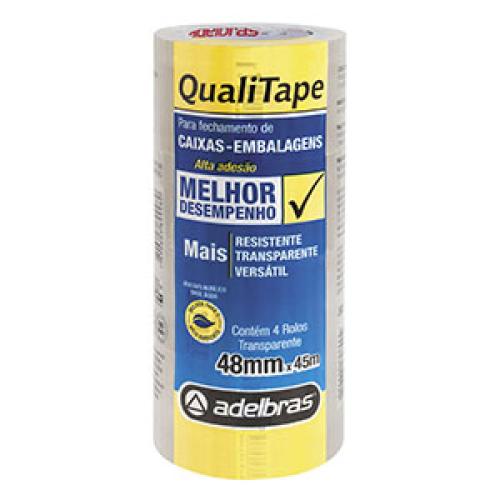 FITA EMBALAGEM 48mm X 45mt.( und.) - INCOLOR - ADELBRAS
