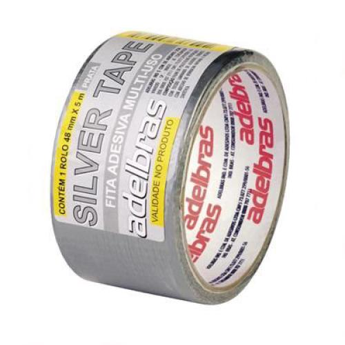 FITA SILVER TAPE - 48mm x 5mt. - ADELBRAS