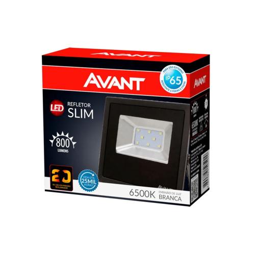 REFLETOR LED = 20W/6500K SLIM -AVANT -