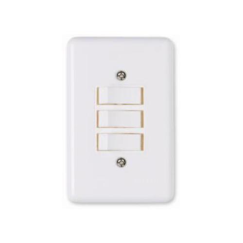 INTERRUPTOR 3 / SEÇÕES STYLUS 2019 = BRANCO - ILUMI