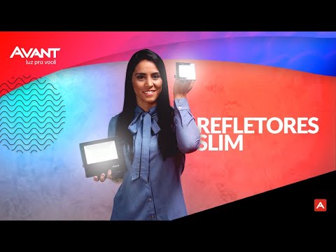 REFLETOR LED = SLIM 10W/6500K - AVANT