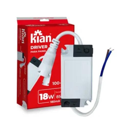 DRIVER PARA LUMINÁRIA LED - 18W 127/220V 180MA - KIAN