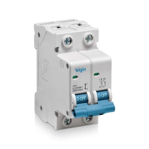 DISJUNTOR DIN CURVA = C = DIN BIPOLAR - 2 X - ELGIN