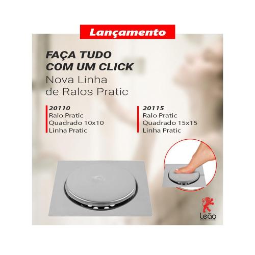 GRELHA AÇO INOX - CLICK - LEAO