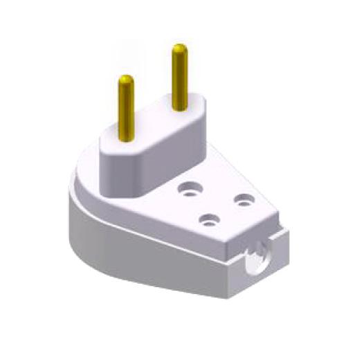 PINO MACHO 2P GRANDE PRENSA - 10A BRANCO 1437 - ILUMI