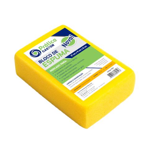 BLOCO ESPUMA POLIESTER - 17x11x6cm - CASTOR