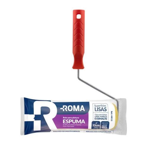 ROLO ESPUMA AMARELO COM CABO - 440 - ROMA