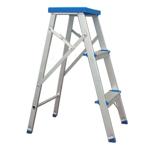 ESCADA ALUMÍNIO - 03 DEGRAUS BANQUETA - ALUMASA