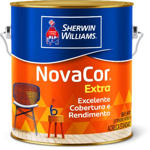 TINTA NOVACOR EXTRA GALÃO 3,60 lts - BRANCO - SHERWIN-WILLIAMS