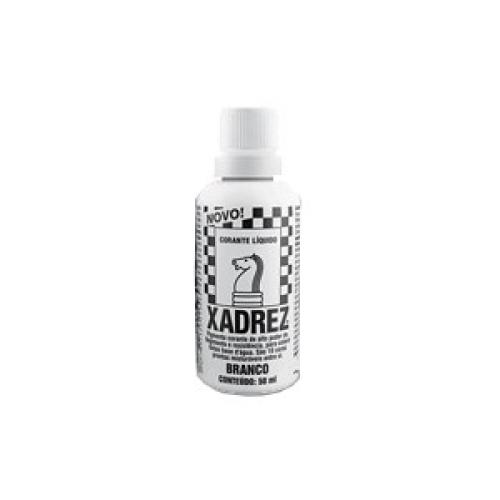 CORANTE LIQUIDO 50ml - XADREZ - BRANCO -