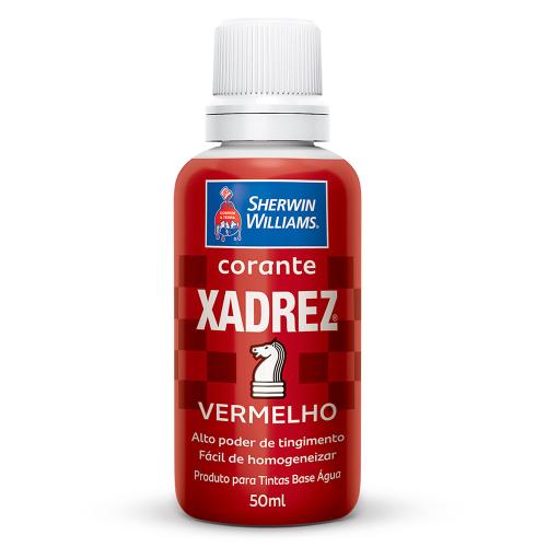 CORANTE LIQUIDO 50ml - XADREZ - VERMELHO -