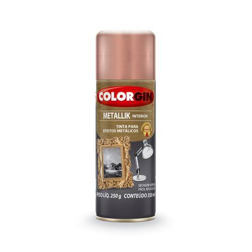 TINTA SPRAY METALLIK 350ML - ROSE GOLD - COLORGIN