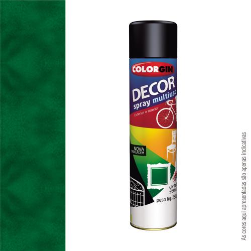 TINTA SPRAY DECOR METALICO 360ML - VERDE AMAZONAS - COLORGIN