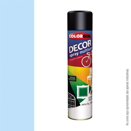 TINTA SPRAY DECOR 360ML - AZUL CEU - COLORGIN