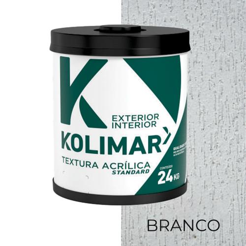 TEXTURA ACRÍLICA RÚSTICA STANDART 24kg - BRANCA - KOLIMAR