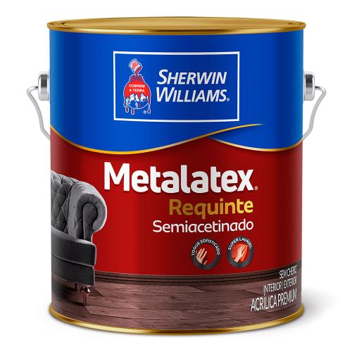TINTA METALATEX REQUINTE SEMI ACETINADO GALAO 3,60 lts - BRANCO - SHERWIN-WILLIAMS