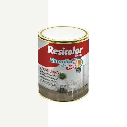 ESMALTE EXTRA RAPIDO ALTO BRILHO 1/4=900ML - BRANCO - RESICOLOR
