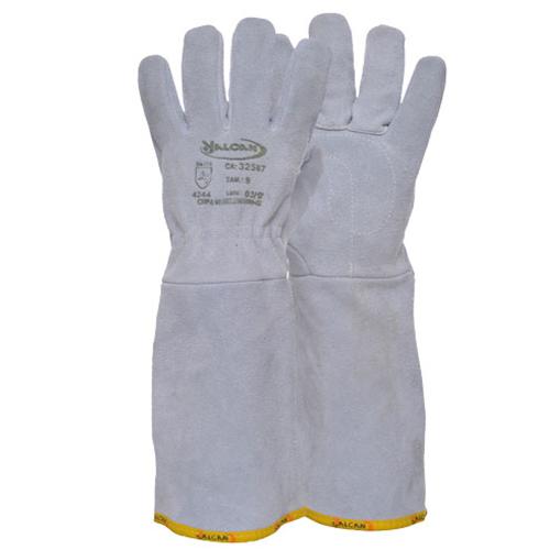 LUVA RASPA COURO - PUNHO 20cm - VALCAN