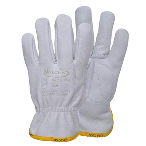 LUVA COURO VAQUETA - TOTAL PUNHO 07cm - VALCAN