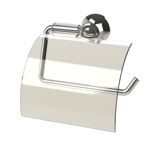 PAPELEIRA COM TAMPA ACRILICA - TRANSPARENTE 5153 - REAL METAIS