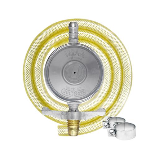 REGULADOR GAS PEQUENO ABS COMPLETO - MANG.1,25cm - CINZA - IMAR