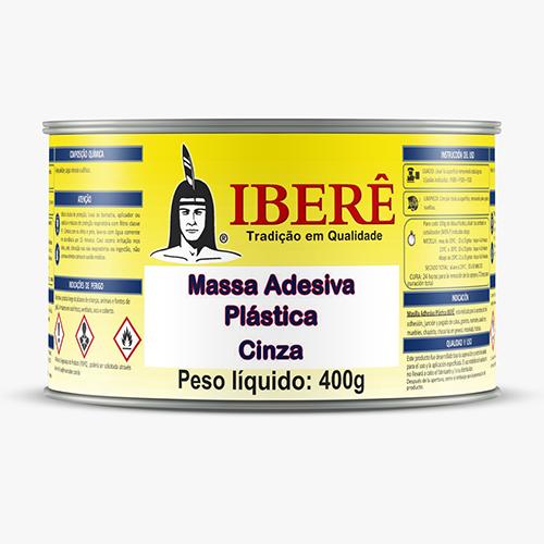 ADESIVO PLÁSTICO PASTOSO 400gr - CINZA - IBERE