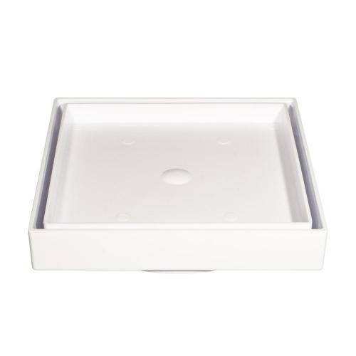RALO INVISIVEL - 10X10cm pvc BRANCO - ESTRELA