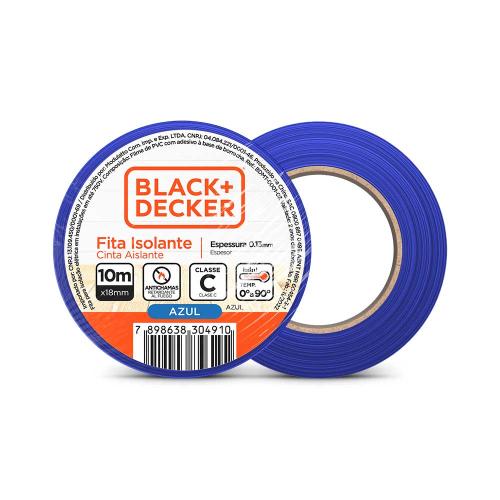 FITA ISOLANTE - 10m (18x0,13mm) AZUL - BLACK DECKER