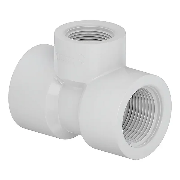 TE 90° ROSCAVEL PVC - REDUÇÃO 3/4 x 1/2 AMANCO