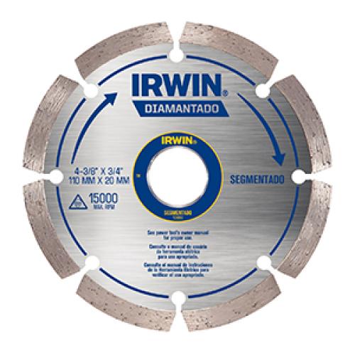 DISCO DIAMANTADO - SEGMENTADO SECO - 4 1/2x20mm - IRWIN