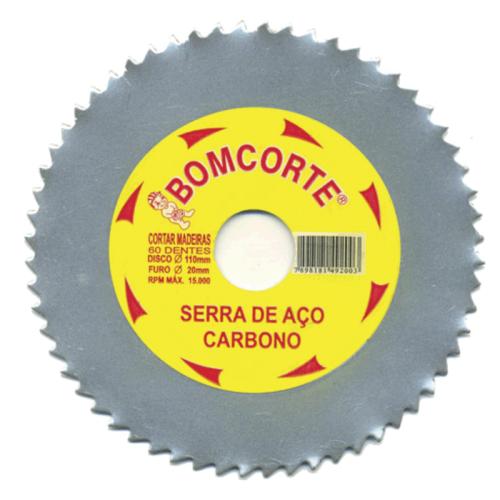 DISCO AÇO MADEIRA HOBBY - 4.1/2 x 20mm (60 DENTES) - BOM CORTE
