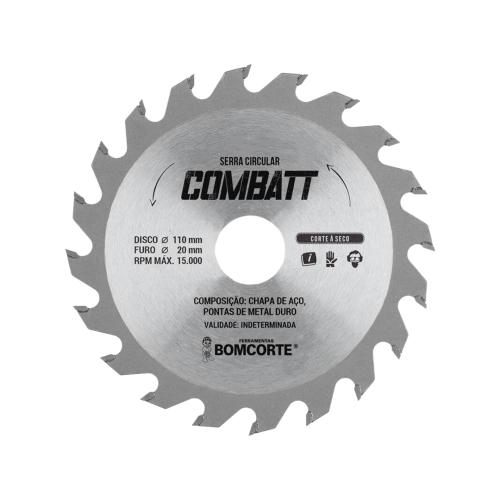 DISCO WIDIA COMBATT - 4.3/8 X 20mm 24 DENTES - BOM CORTE