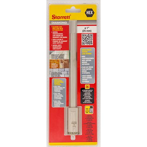 SERRA COPO DIAMANTADA HASTE 150mm - 25mm - STARRETT